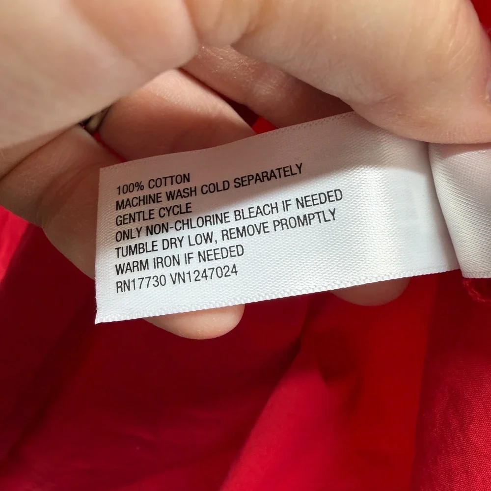 Universal Thread Maxi Dress Women's XL Red Empire Waist Sleeveless V-Neck Pocket
